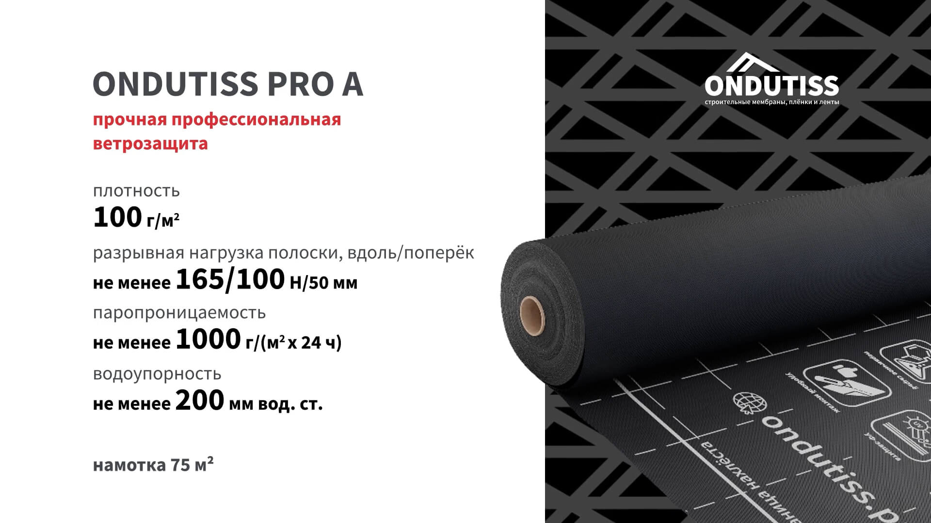 Ветрозащита Ондутис PRO A характеристики