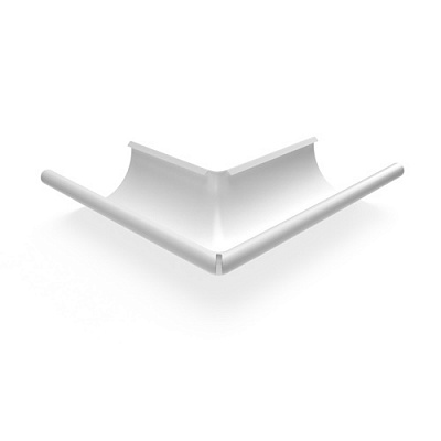 Угол желоба наружный 90 градусов d 125 мм RAL3005 OSNO ﻿ Элемент водосточной системы, предназначенный для изменения направления потока воды, монтируется на внешних углах кровли. Преимущества: двустороннее полимерное покрытие, выполнен бесшовным способом.