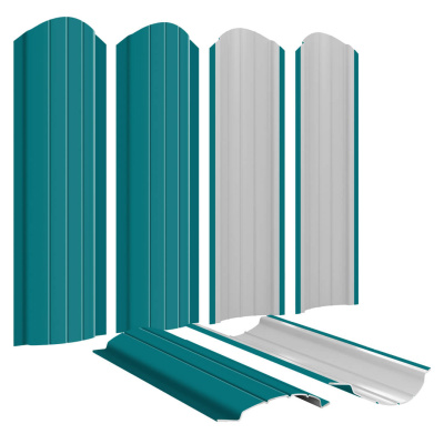 Штакетник Полукруглый RAL 5021 Морская Волна